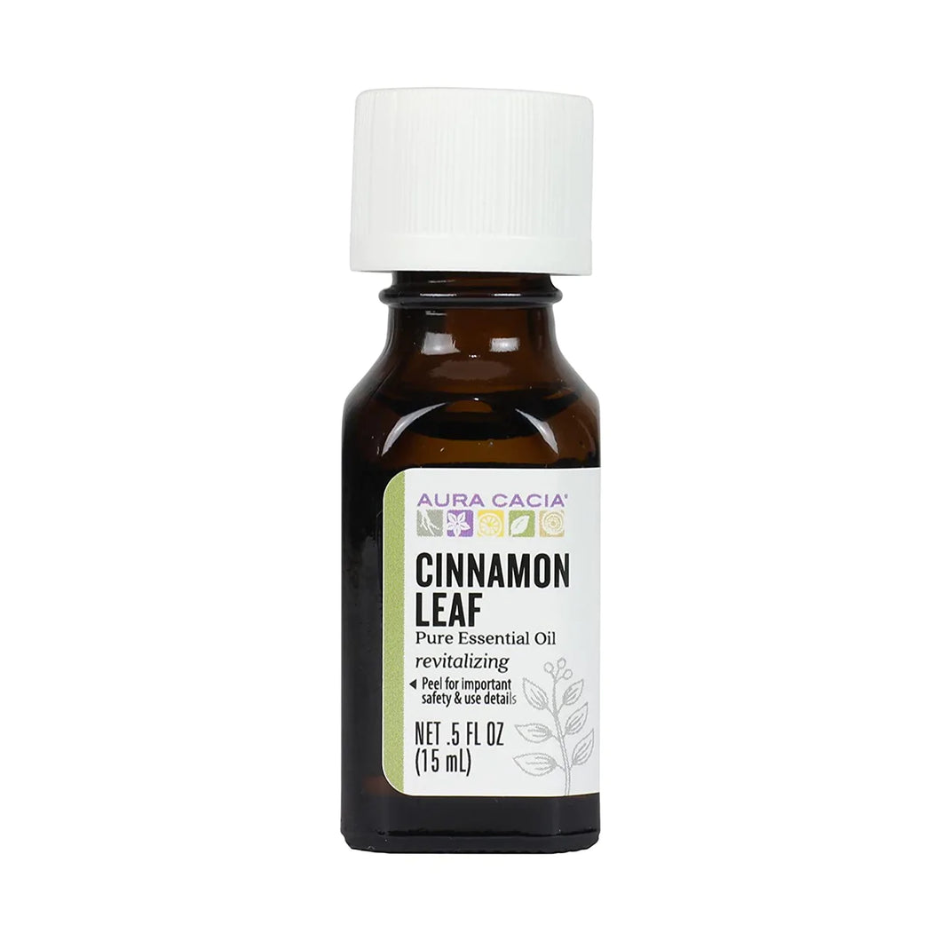 Aura Cacia Cinnamon Leaf Essential Oil 0.5 fl. oz.