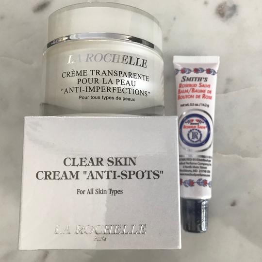 La Rochelle Creme Transparente anti-imperfections cream + Rosebud Salve Lip Balm Tube!