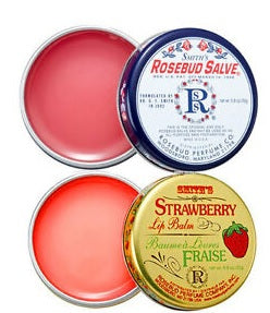Smiths Rosebud Salve Tin Original and Strawberry Pack of 2